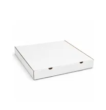 Karton na pizzę 320x320x40 biały fasonowy 3-warstwowy fala E 378g