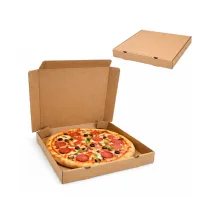 Karton na pizzę 320x320x40 szary fasonowy 3-warstwowy fala E 378g