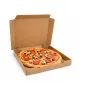 Karton na pizzę 320x320x40 szary fasonowy 3-warstwowy fala E 378g