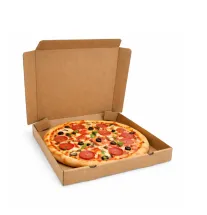 Karton na pizzę 320x320x40 szary fasonowy 3-warstwowy fala E 378g